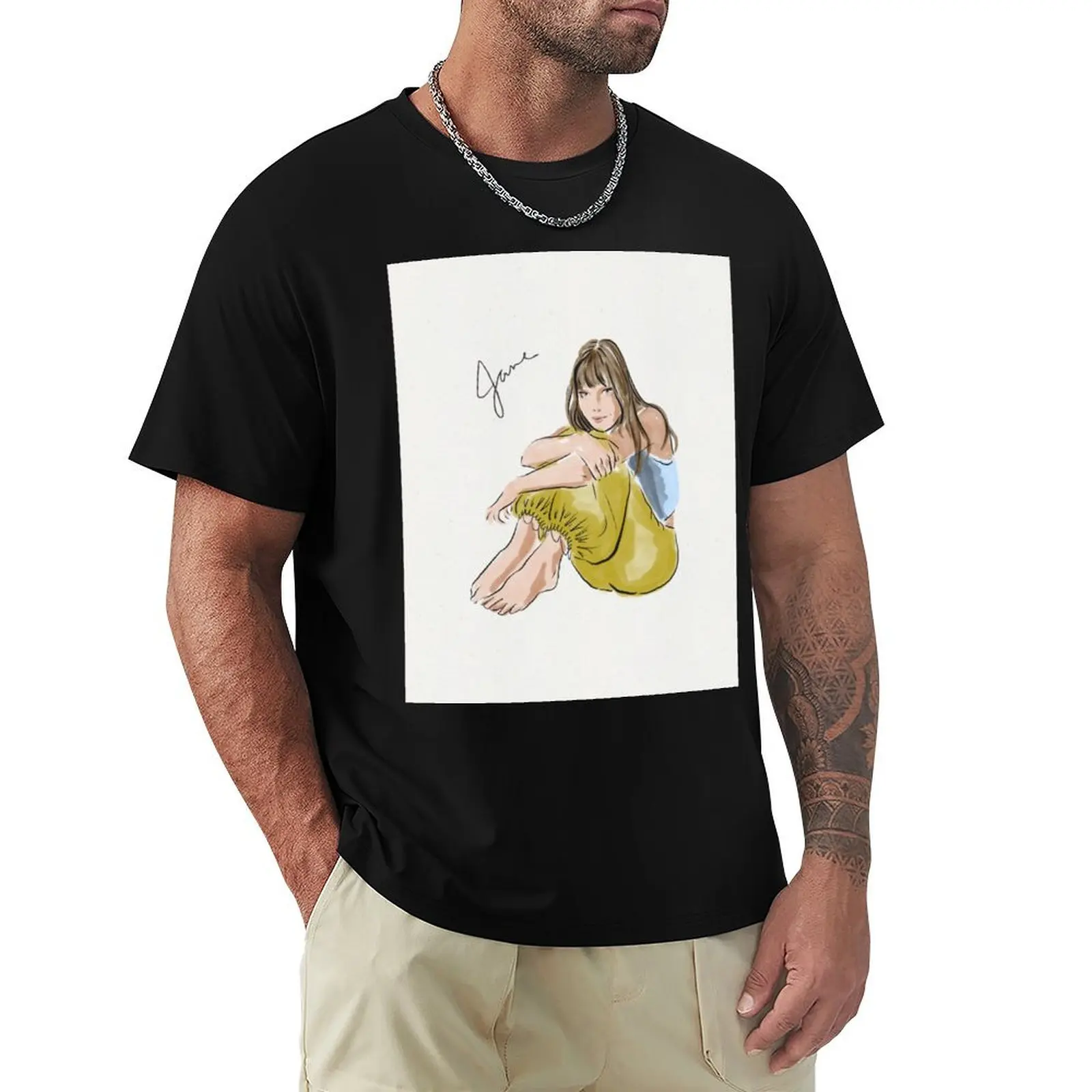 Jane Birkin T-Shirt Work Utility Short Sleeve Shirt