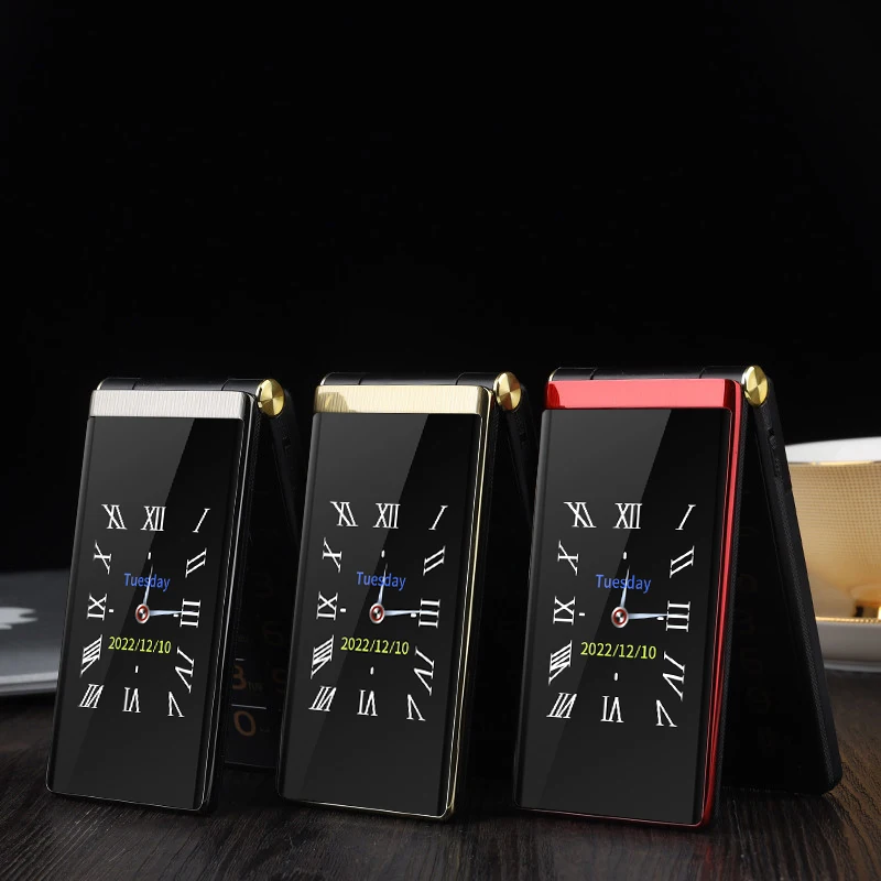 Yeemi m1 novo gsm 2g 2.8 polegadas flip telefone móvel duplo sim cartões mtk display duplo fm mp3 mp4 micro usb celular original