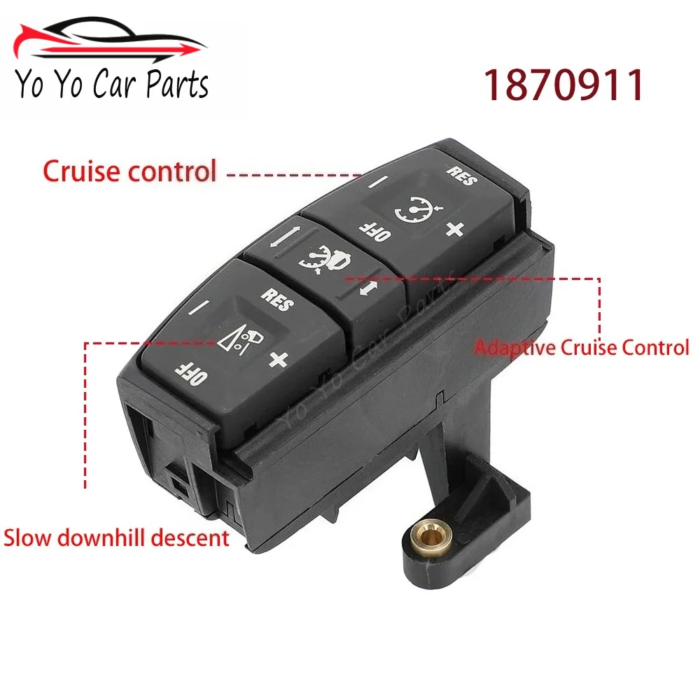 For SCANIA P G R T Series Truck Steering Wheel Module Telephone Menu Switch Adaptive Cruise Control Switch Button 1870912