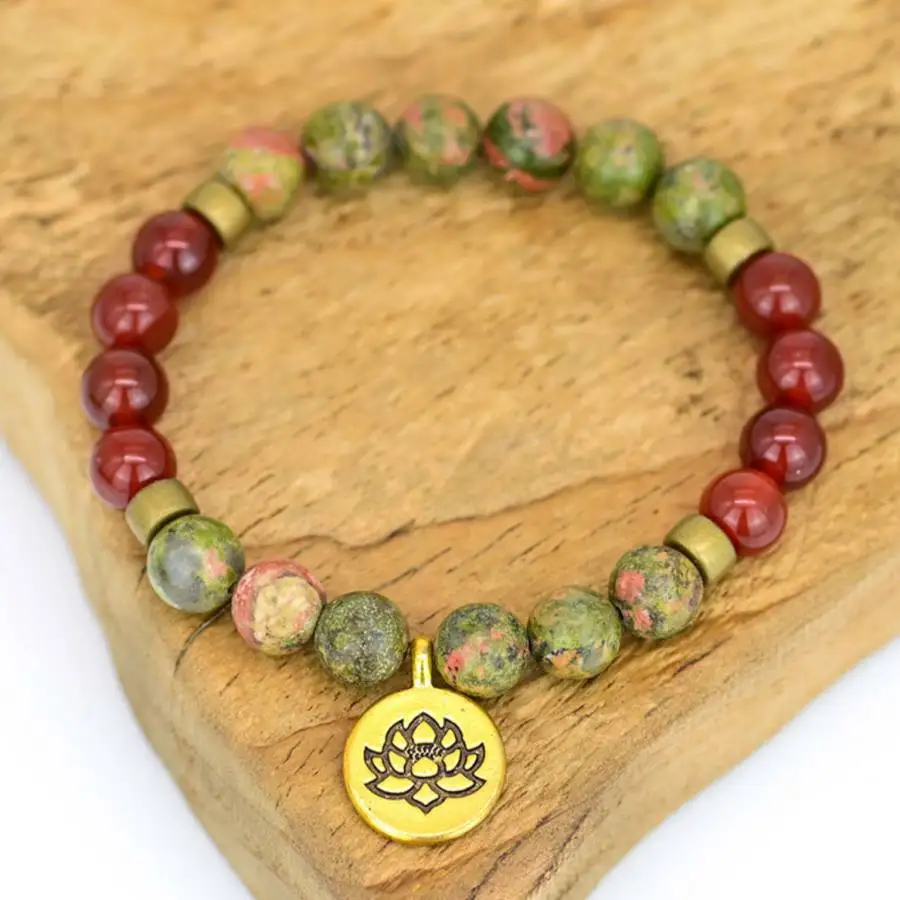 

Handmade natural stone bead bracelet,men's cuff button bracelet,Ramadan prayer bead,women's meditation,holiday gift,daily wear