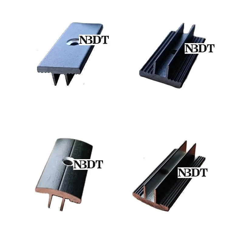 200Pcs Black Aluminum WPC T Deck Flooring Clip Fastener