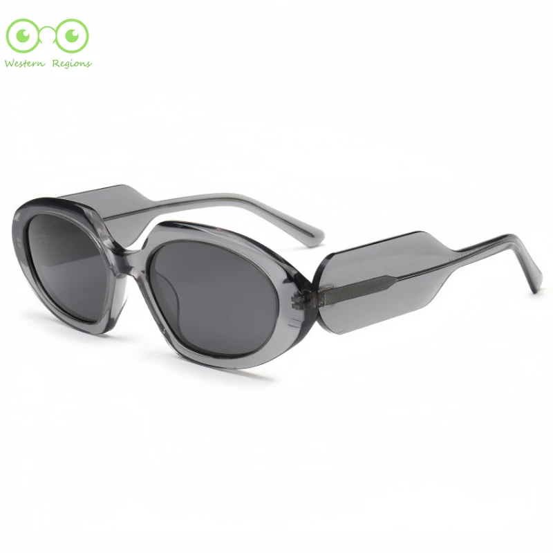 Nuevas gafas de media montura coreanas, europeas y americanas, montura personalizada de acetato de moda de alta calidad para hombres y mujeres al aire libre