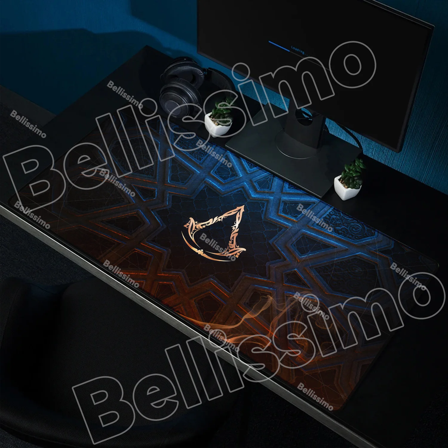 Non Slip Large Gaming Assassins Creed Mousepad PC Accessory Game Mouse Pad Size For E-sports Rubber Keyboards Mat Boyfriend Gift