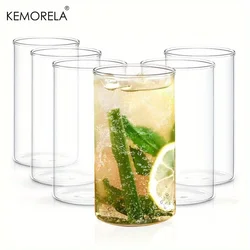 6/4PCS 15/19 Oz BPA Free Borosilicate Drinking Glasses Set Heat Resistant, Dishwasher Safe For Cocktail Whiskey Soda Water Beer