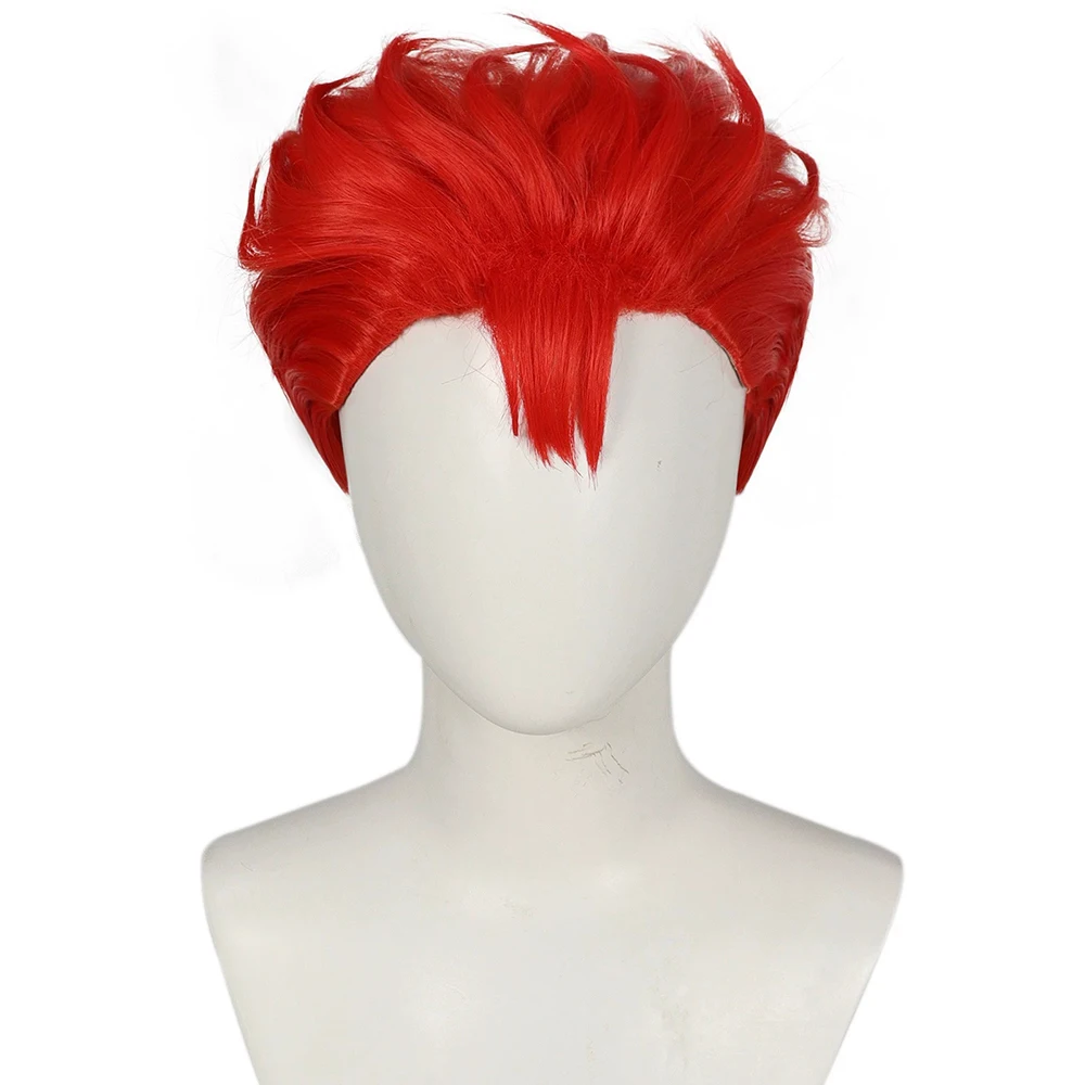 Anime Sakuragi Hanamichi Cosplay Wig Men Red Short Hair Heat Resistant Synthetic Wig Halloween Carnival Costume Prop
