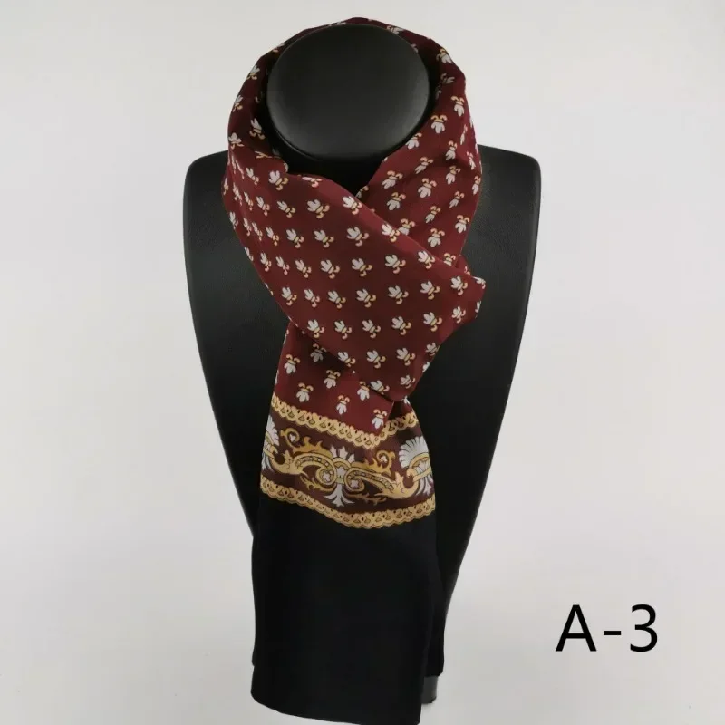 New Fashion Spring Winter Silk Scarf for Men Luxury Brand Designer Scarves Plaid for Women Scarf To Keep Warm image 5