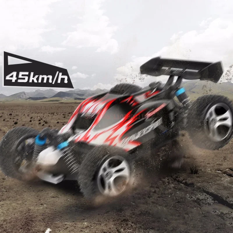 

Радиоуправляемая гоночная машина Wltoys A959 в масштабе 1:18, полноприводная, высокоскоростная (45 км/ч), с дистанционным управлением 2.4G, внедорожная, для дрифта, для взрослых и детей