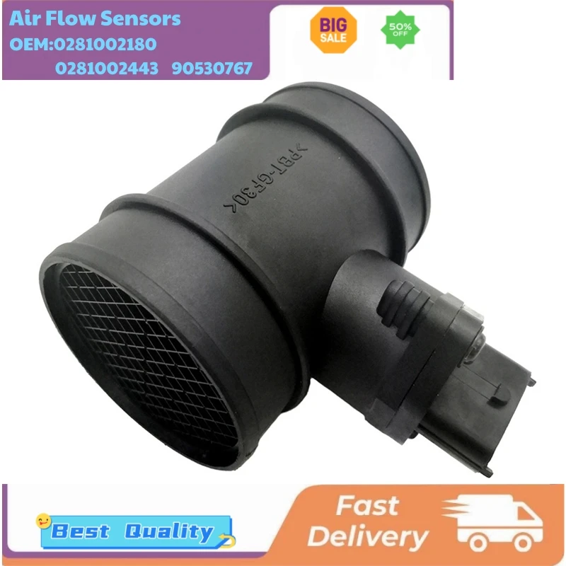 

Car Air Flow Meters 0281002180 0281002443 90530767 for Omega Vectra Zafira Astravan Corsavan Opel Vauxhall Astra Combo Corsa