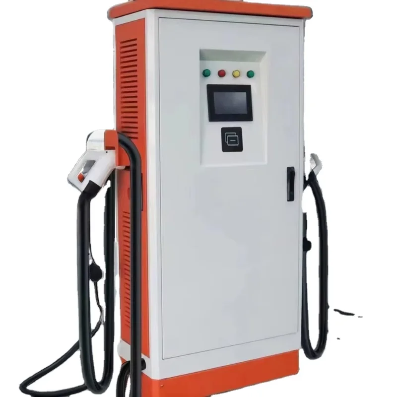 New Energy Electric Vehicle Fast Pile 120kw DC Station 22kw/100kw Double Gun Floor-Mounted EV Charger Supporting Machine Price