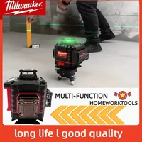 Milwaukee Laser Level 4 Sides*360 Degree Vertical 4.2V 3-4D 16 Lines Green Beam Self-leveling Vertical Cross Line Lase