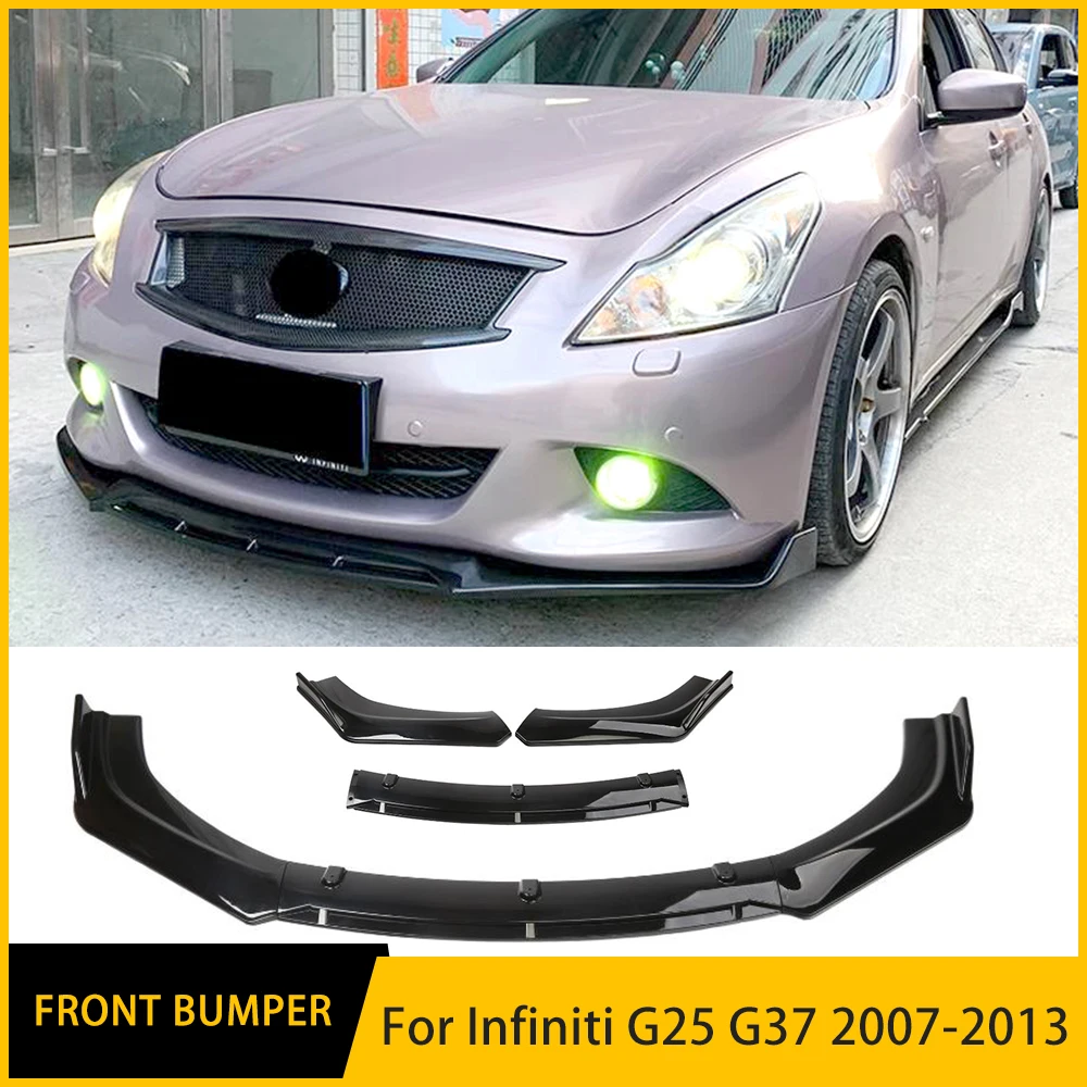 

High Quality Sports Modification Accessory For Infiniti G25 G37 Front Bumper Lip Body Kit Spoiler Diffuser Deflector 2007-2013