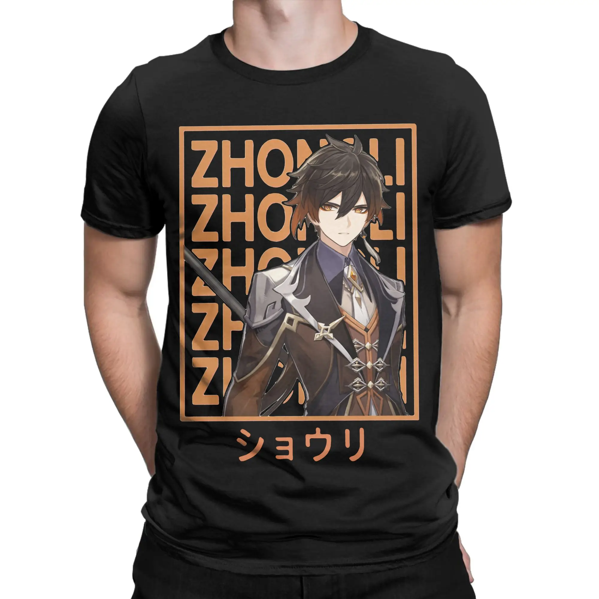Men Women's T-Shirt Zhongli  Genshin Impact Classic Fashion Cotton Tees Short Sleeve Anime Game T Shirts Clothing Summer