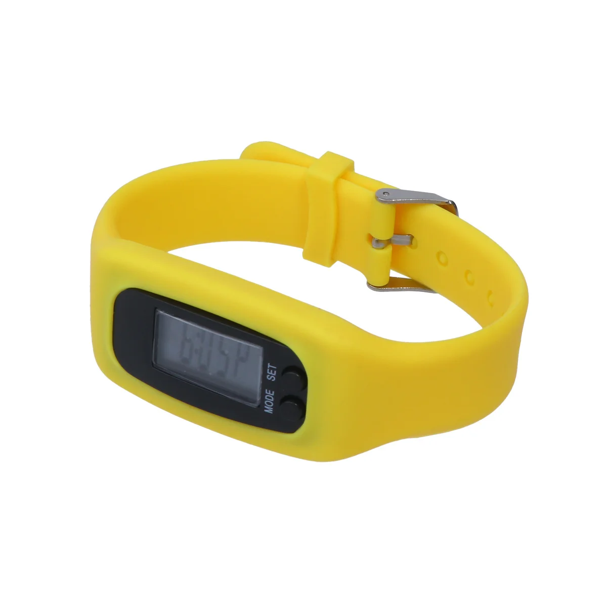 

1Pcs Multifunctional Sports Watch Pedometer Calorie Monitor Durable Waterproof Plastic Stainless Steel Fitness Tracker Yellow