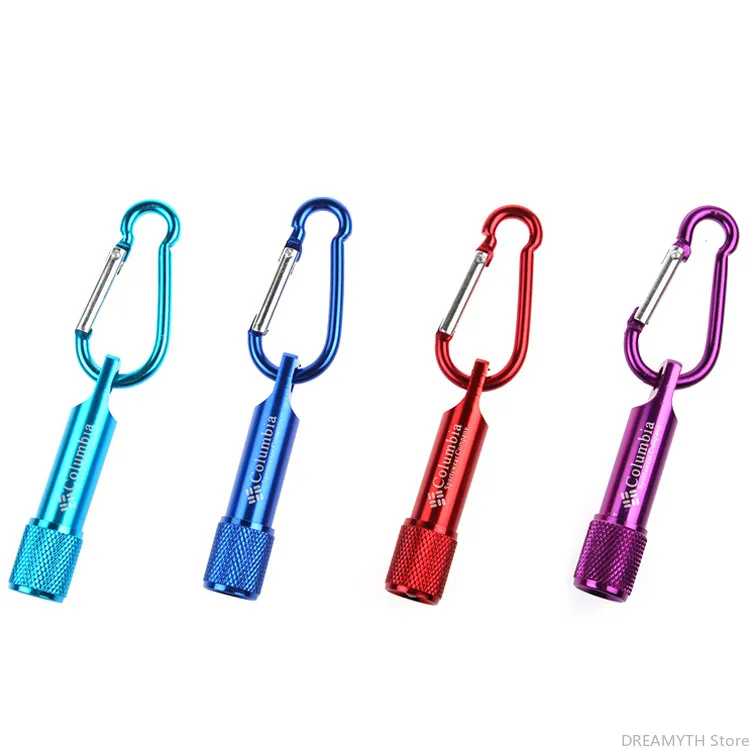 Customized LED Flashlight Key Ring, Mini Outdoor Torch, Logo Printing, Free Club, Promotional Gift, Party Gift, 100Pcs Lot