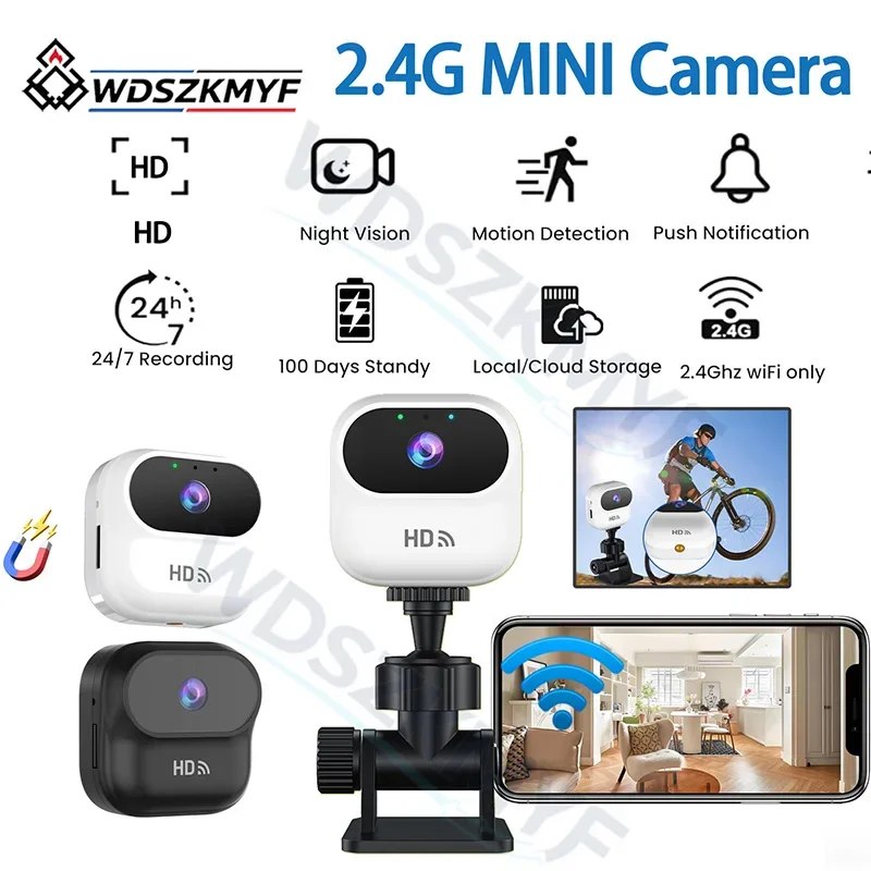 Home WiFi Security Monitor Camera HD Video Mobile Detection Alert Night Vision Two‑Way Voice Intercom Wide‑Angle Surveillance