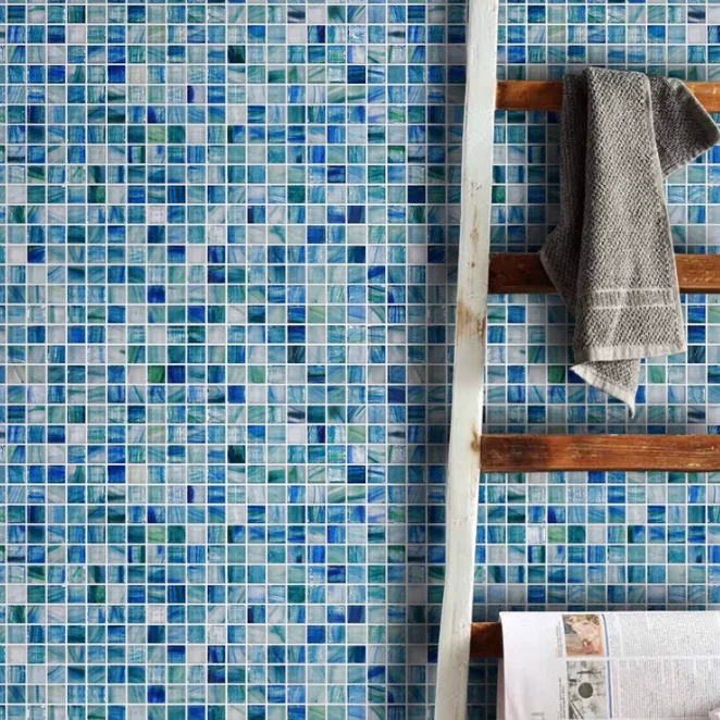 

Blue Mix Green Glass Mosaic Tiles