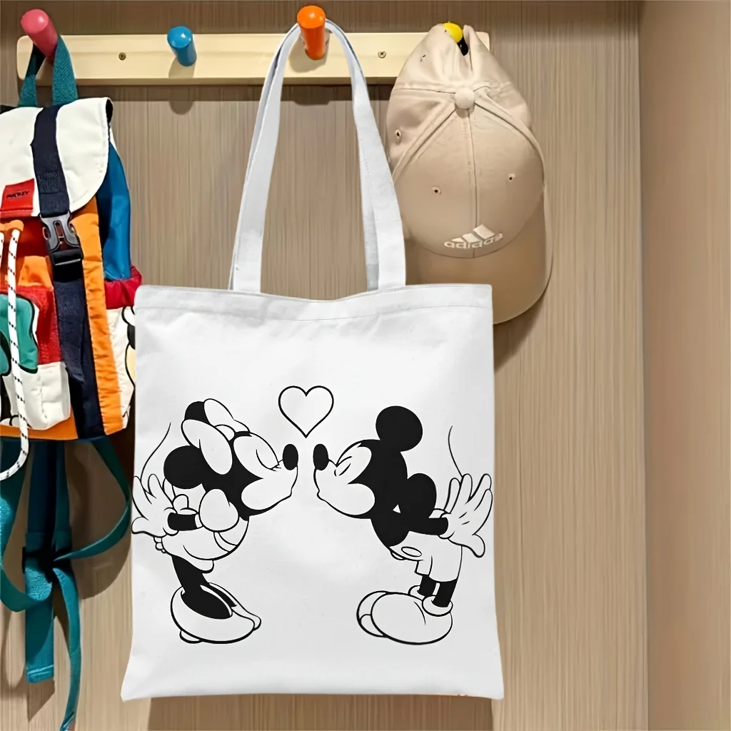 1pc Micke Minnie Kissing Monochrome Line Art Reusable Canvas