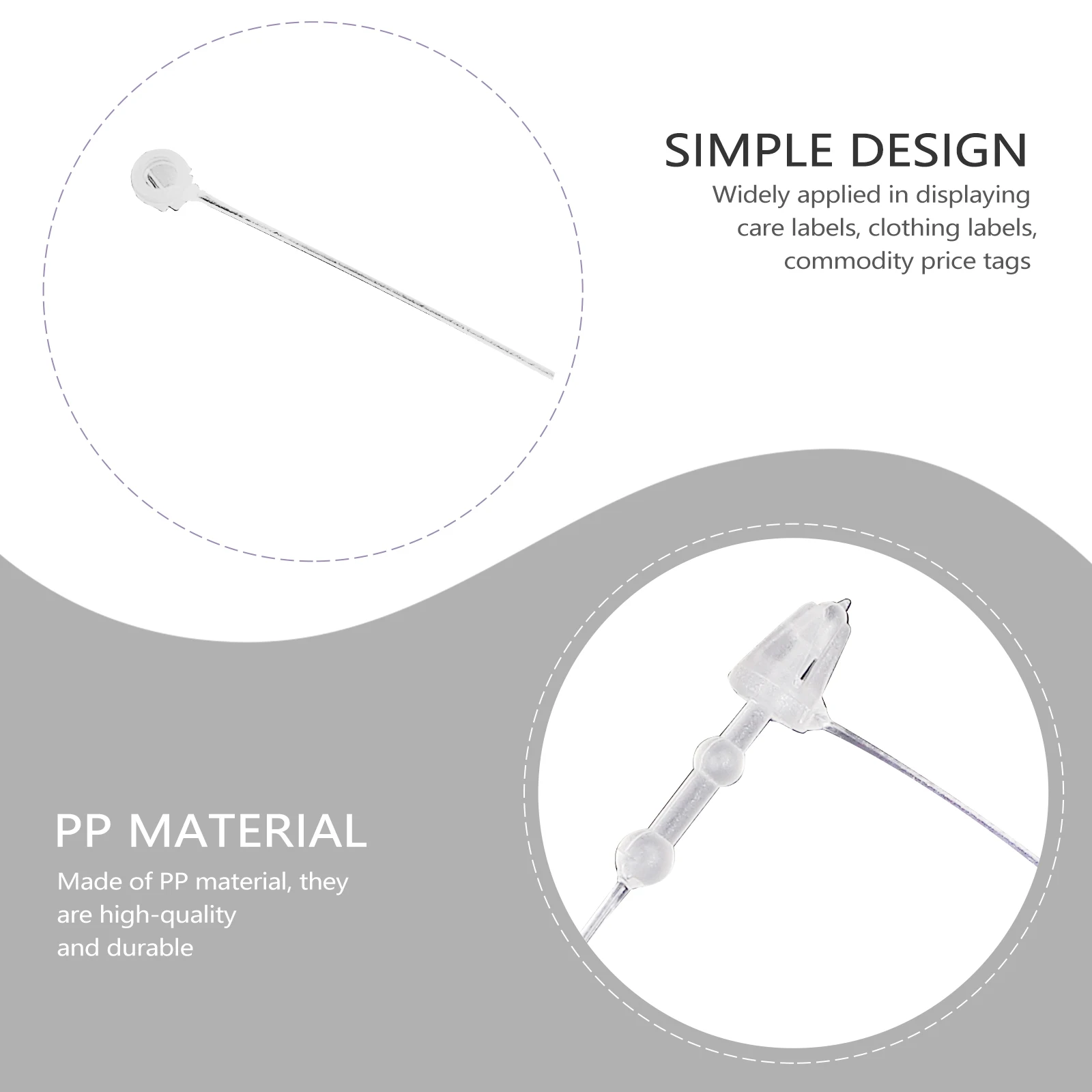 

1900pcs Line Fasteners 2 Packs White Clothes Tag Ties Decor 7cm Price Hanging Ropes Clothes Tags Woven Quality Material