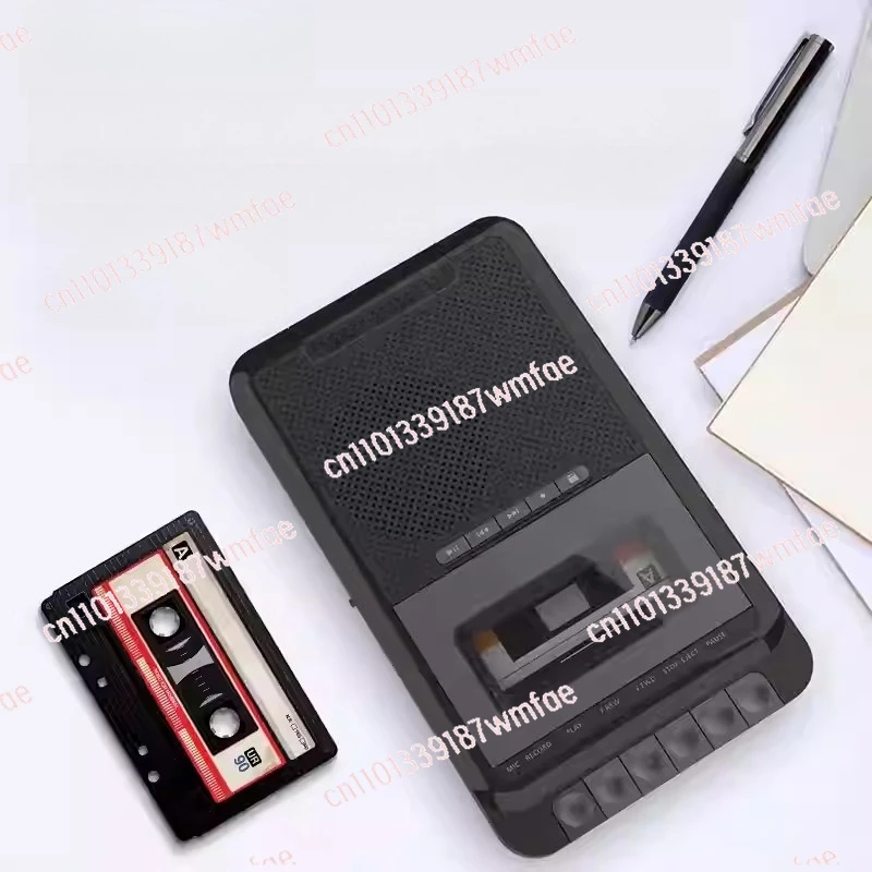 Tape player, vintage cassette player, nostalgic retro card insertion, USB flash drive, and tape drive