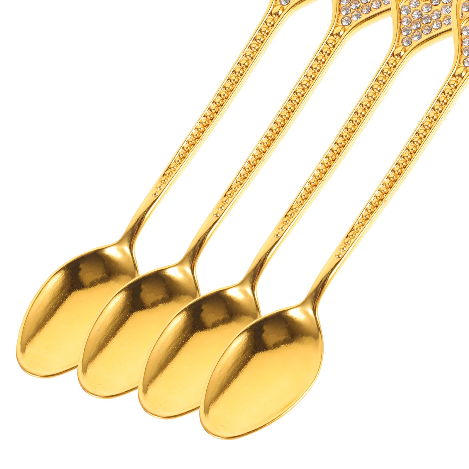 

1 Set Metal Swan Spoon Dessert Coffee Scoops Spoon Organizer Kitchen Utensils Serving Storage Rack Stirring Party Tableware