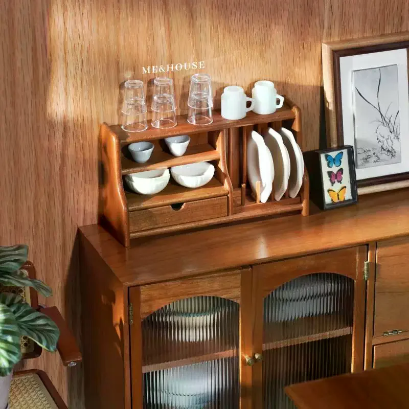 Mini tasse d'eau jouet 1/6, 6 pièces, verre à vin Miniature pour maison de poupée, décoration DIY, accessoires pour maison de poupée