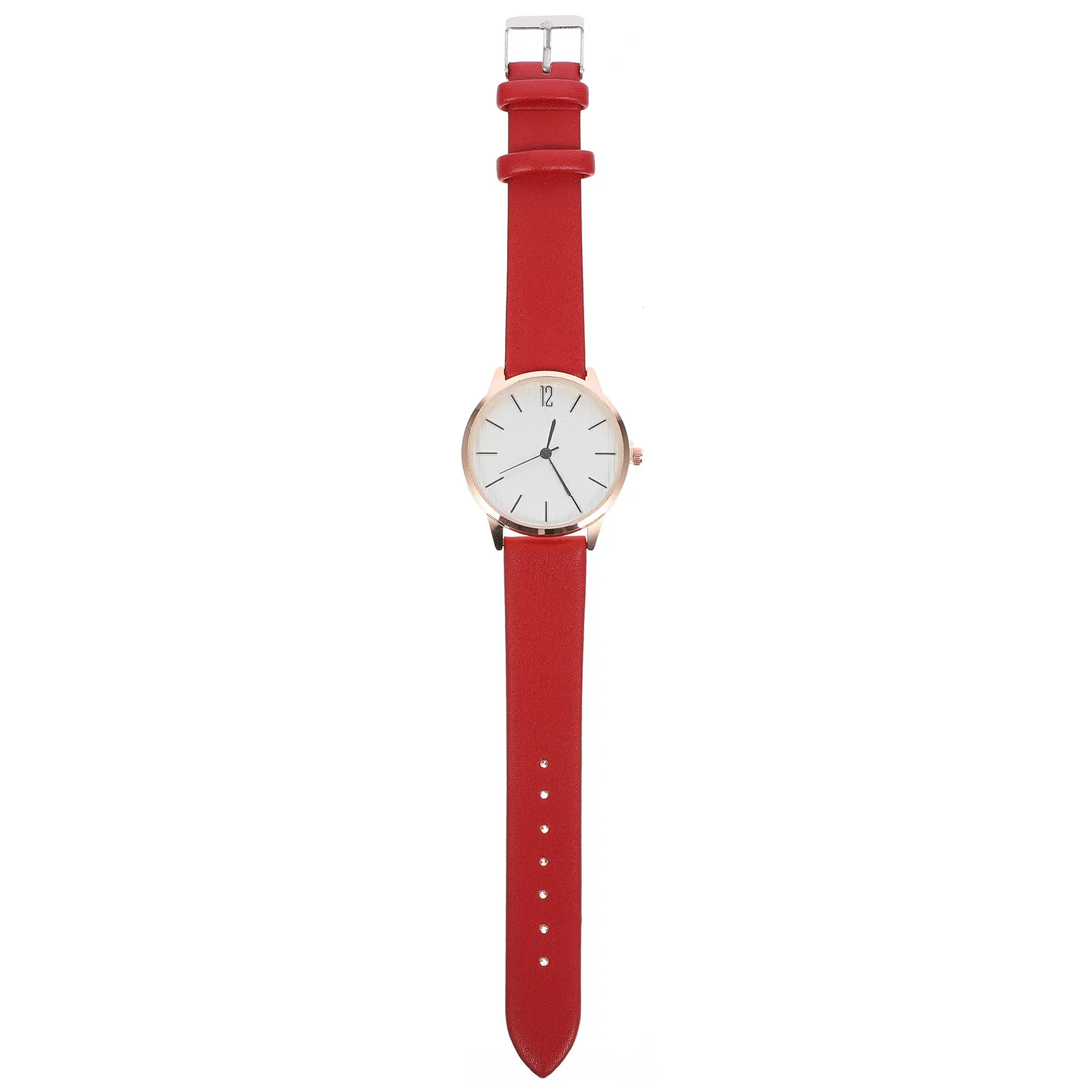 Female Quartz Wristwatch Delicate Design Glass Dial Band Lightweight Comfortable for Women Girls Adjustable Lady Belt