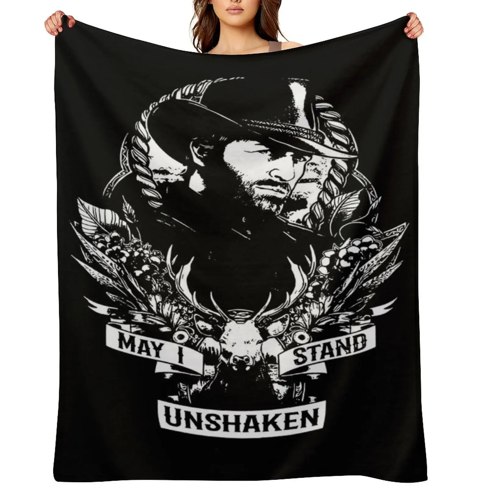 

Arthur May I Stand Unshaken Rdr2 Style Morgan Gaming Classic . Throw Blanket Stuffeds Giant Sofa Cute Plaid Blankets