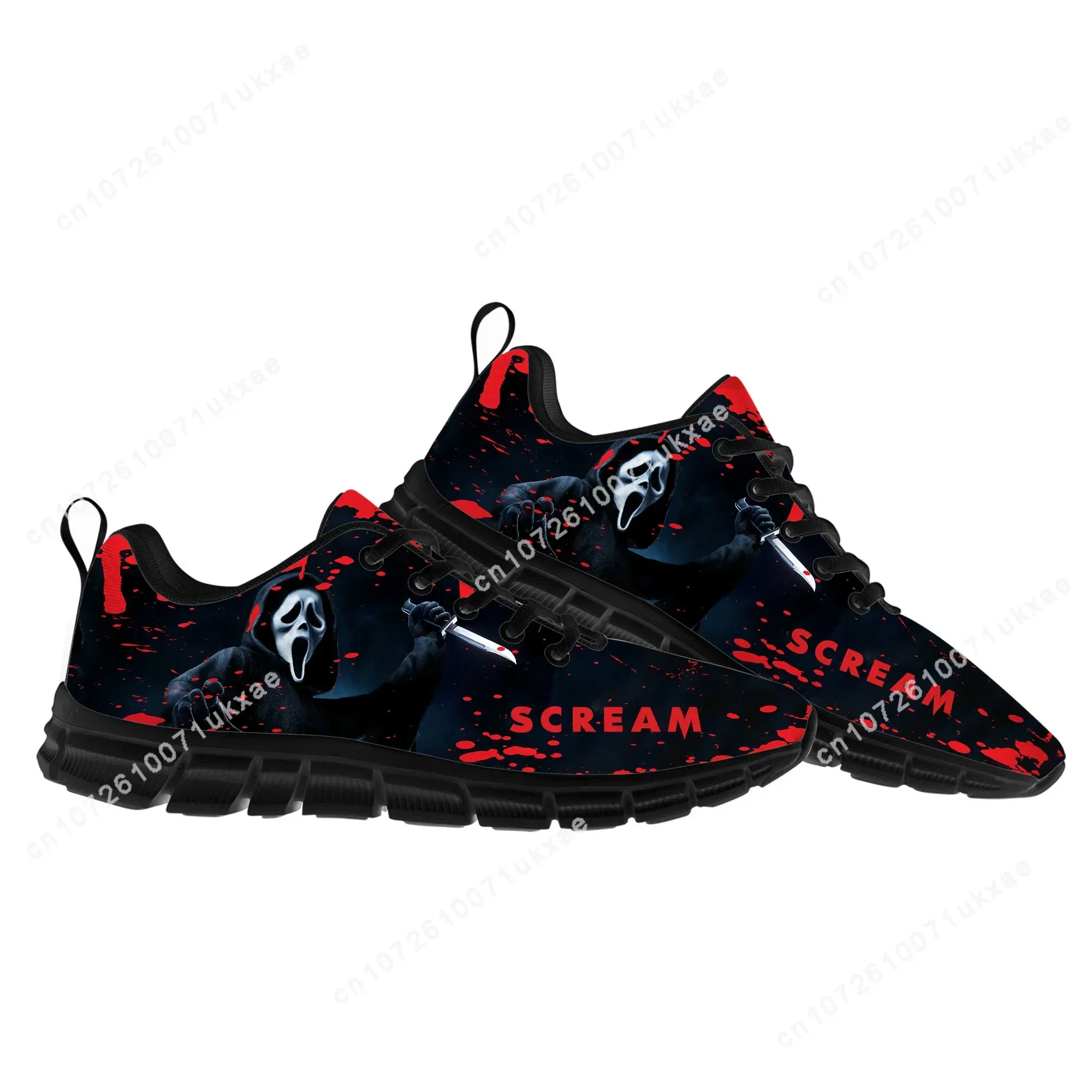 S-Screams Movie Billy Loomis Halloween Sports Shoes Mens Womens Teenager Sneakers Parent Sneaker Customize Shoe