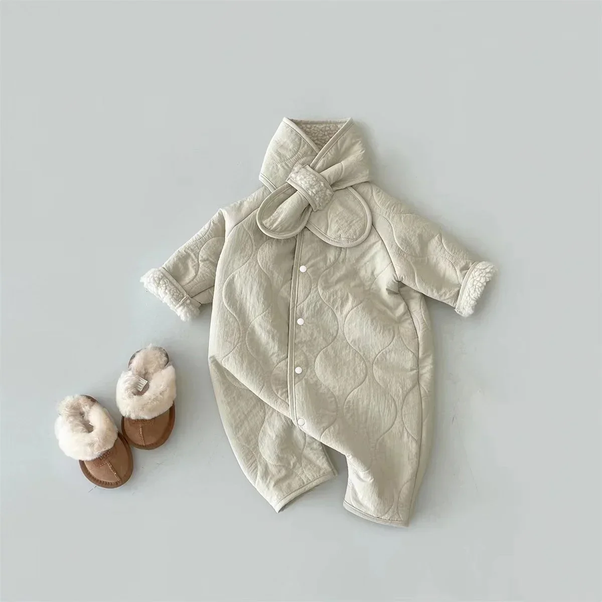 Autumn Winter Infant Baby Thick Romper Warm Fleece Romper Playsuit Onepiece Fashion Baby Clothing