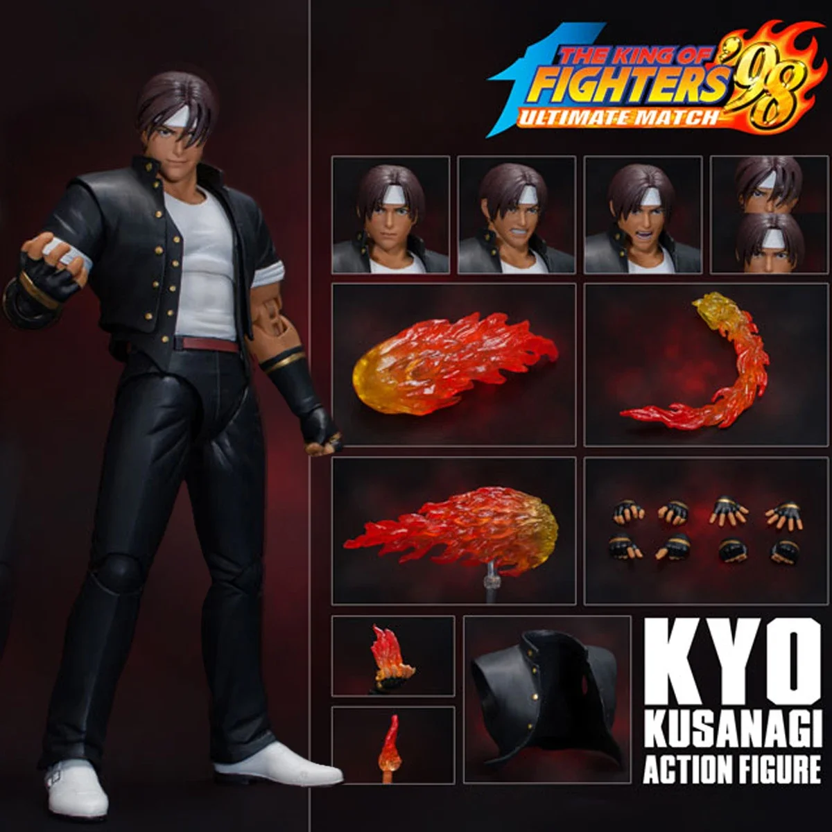 18cm Storm Toys The King of Fighters Kyo Kusanagi Anime Game Figure THE KING OF FIGHTER '98 Iori Yagami Action Figure Model Doll