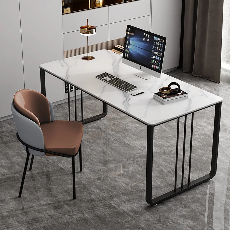 

Computer desk light luxury home study desk studio staff single office desk and chair combination