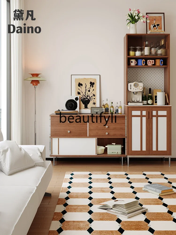 

A139 Dining side cabinet integrated storage against the wall, living room storage, tea solid wood storage chest