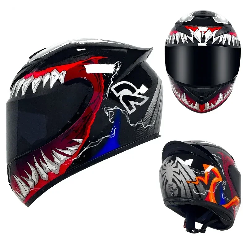 Casco de motocicleta Unisex de doble lente, casco de seguridad Modular con tapa, protección para montar al aire libre