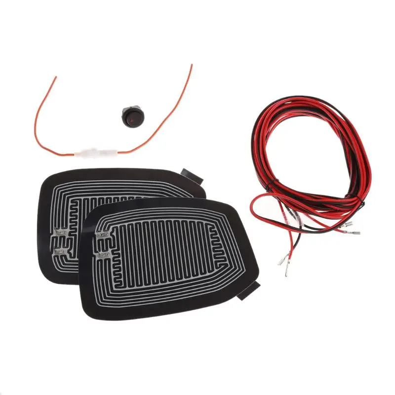 Universal Quick Warm 12V Car Side Mirror Glass Heater Heated Defogger Pad Mat