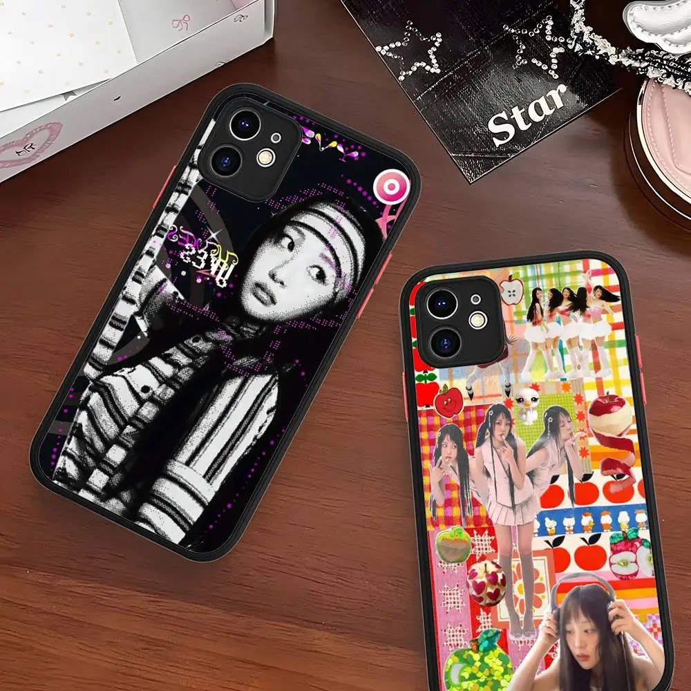 Popular K-pop Group L-Loona Y-Yves Phone Case For IPhone 16 Pro Max 15 14 13 12 11 XS MAX X Plus Candy Color Matte TPU