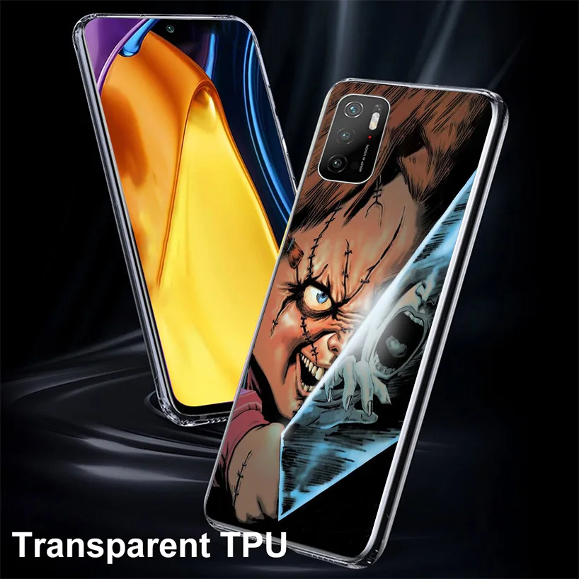 Chucky Child's Play Cover Phone Case For Xiaomi Poco X6 X5 X4 Nfc X3 Pro F6 F5 F4 Gt F3 F2 F1 M5S M4 M3 Soft Fundas Shell