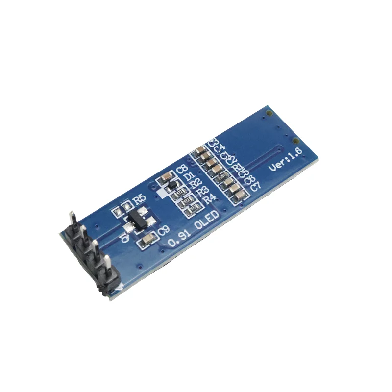 New 0.91 Inch OLED Display Module I2C SSD1306 OLED Display Module White / BLUE I2C OLED Screen Driver DC 3.3V~5V for Arduino DIY