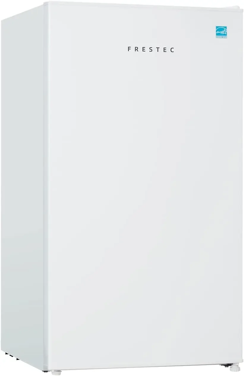 Frestec-Mini Refrigerator with Freezer, Small Refrigerator, Compact, White, 3.1 CUH, FR 310 WH