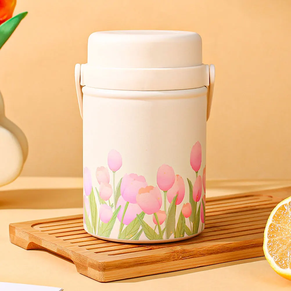 

Insulated Food Jar Stainless Steel Soup Cup Large Capacity Thermal Container Leakproof Porridge Mug Portable Braised Beaker Easy