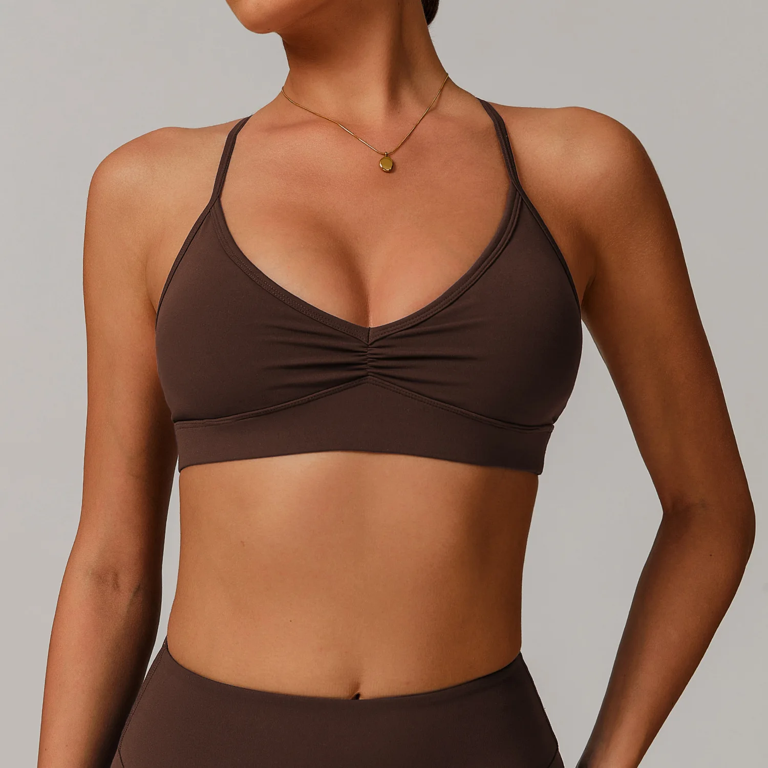 Women Yoga Sports Bra Breathable Shock Proof Gym Workout Fitness Push up Top Cross Back Yoga Running Active Sportswear Vest Bra