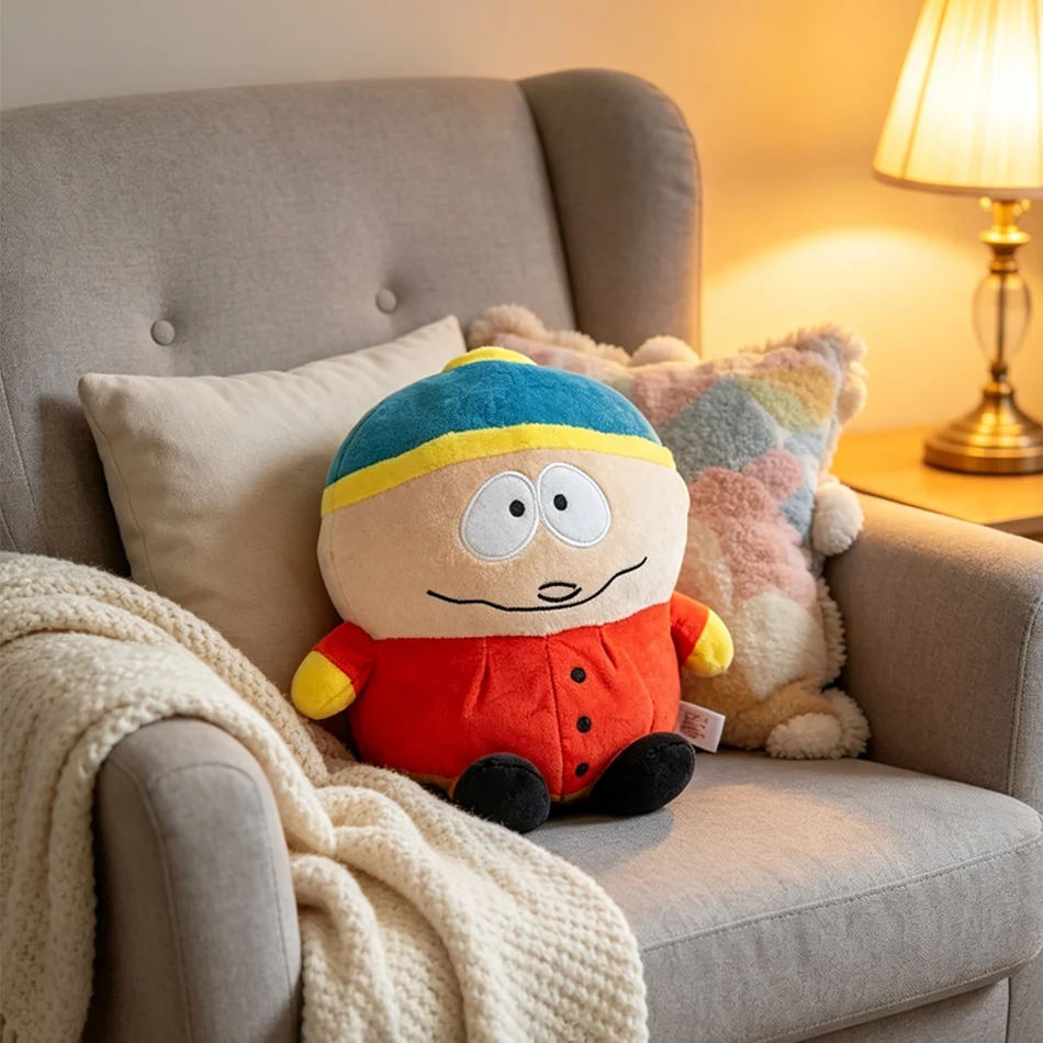 Cartoon Southern Park Plüschtier, Niedliche Stoffpuppe von Stan Marsh, Kyle Broflovski, Kenny, Sammlerstück Plüschkissen als Geschenk für Kinder – Detail 2