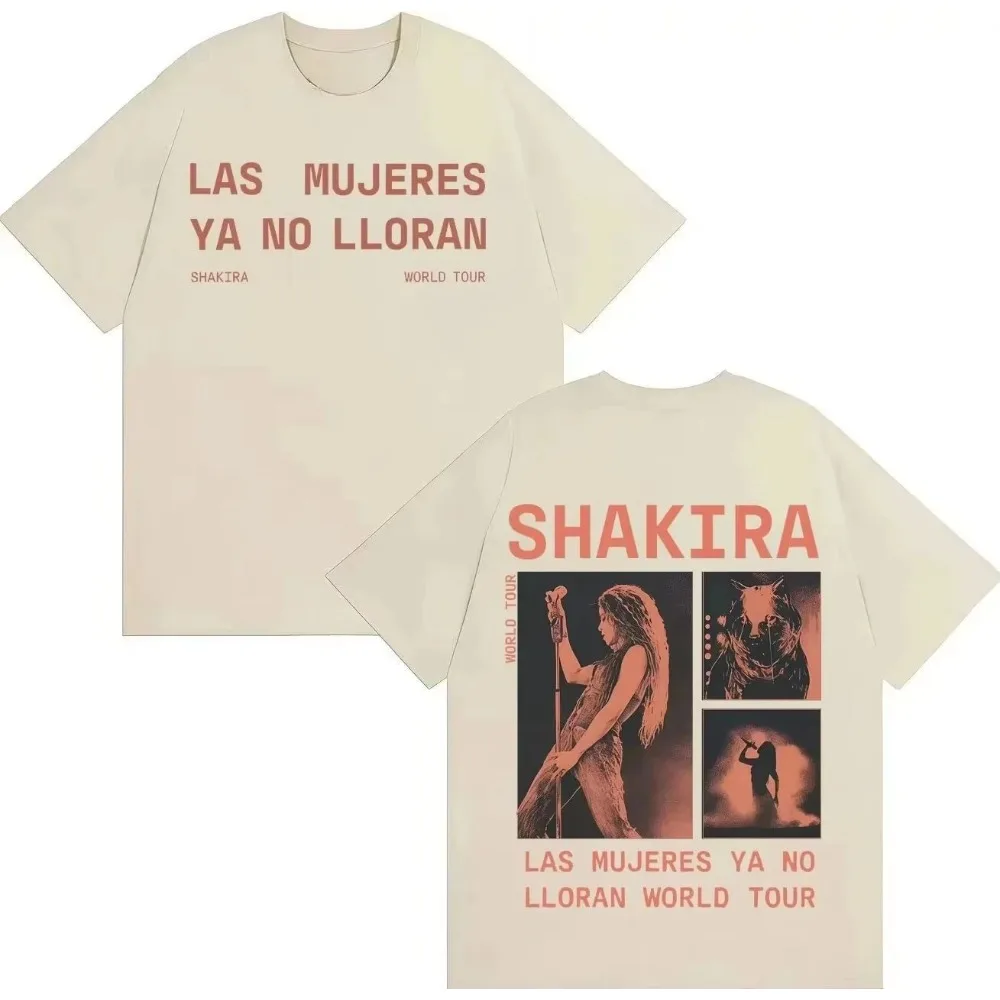 Summer 2026 Outdoor Casual  Fashion Breathable Men's Short-Sleeved T-shirt with The Theme of Colombian Latin Queen Shakira