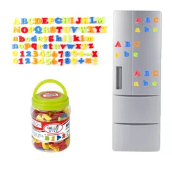 80PCS Magnetic Fridge Magnet Kawaii Kids Children Letter Number Symbol Stickers Early Education Toys for Birthday Christmas Gift
