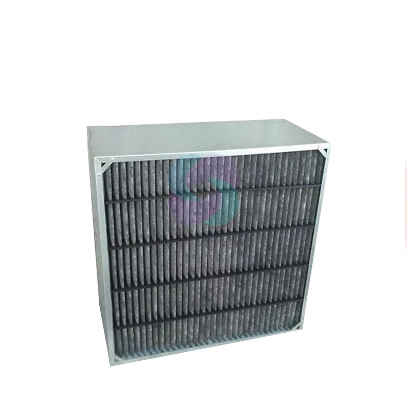24x24 Cassette Carbon Media Core 95% Efficiency HEPA Air Filter Construction Purifies Harmful Discharge Box Filter Design