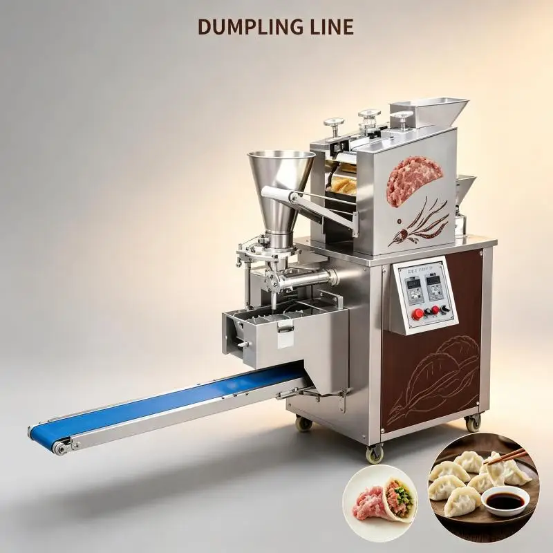 Commercial Dumpling Making Machine Automatic Wrapper Filling Forming Equipment for Fast Restaurant Food Processing