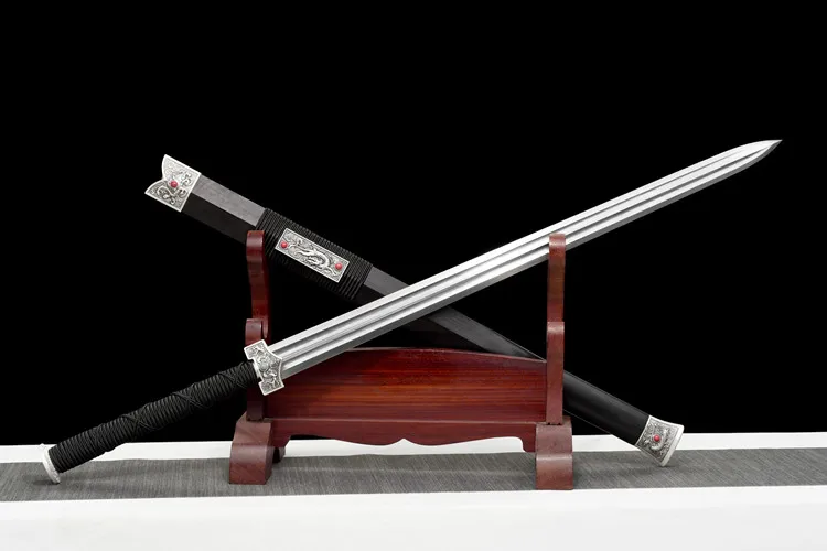

98 cm Medieval Elf double-edged sword katana full tang True steel Templar Knight samurai sword Battle Preparation Ninja Kung Fu