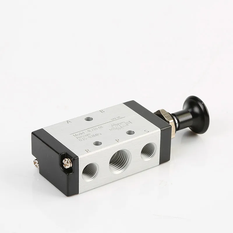 5 way 2 position Pneumatic Solenoid Valve Manual control valve 4R110-06 4R210-06 4R210-08 Port 1/8