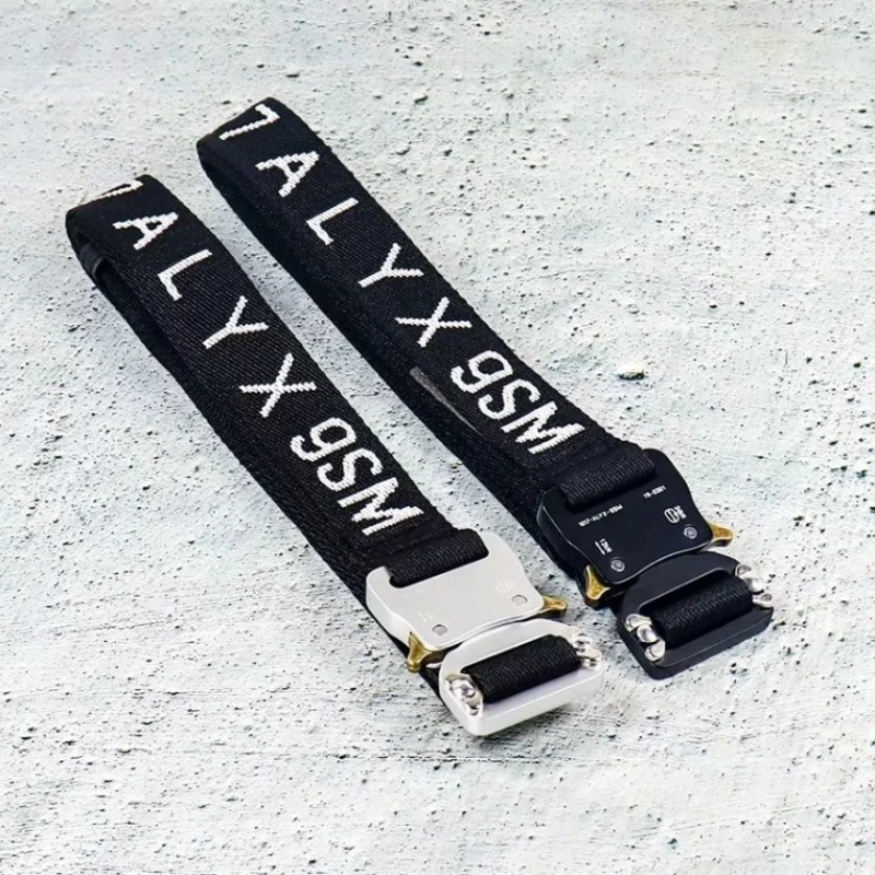 

2025 1017 ALYX 9SM new fashion weaving letters LOGO belt functional tactical insert buckle tide hip-hop men and women
