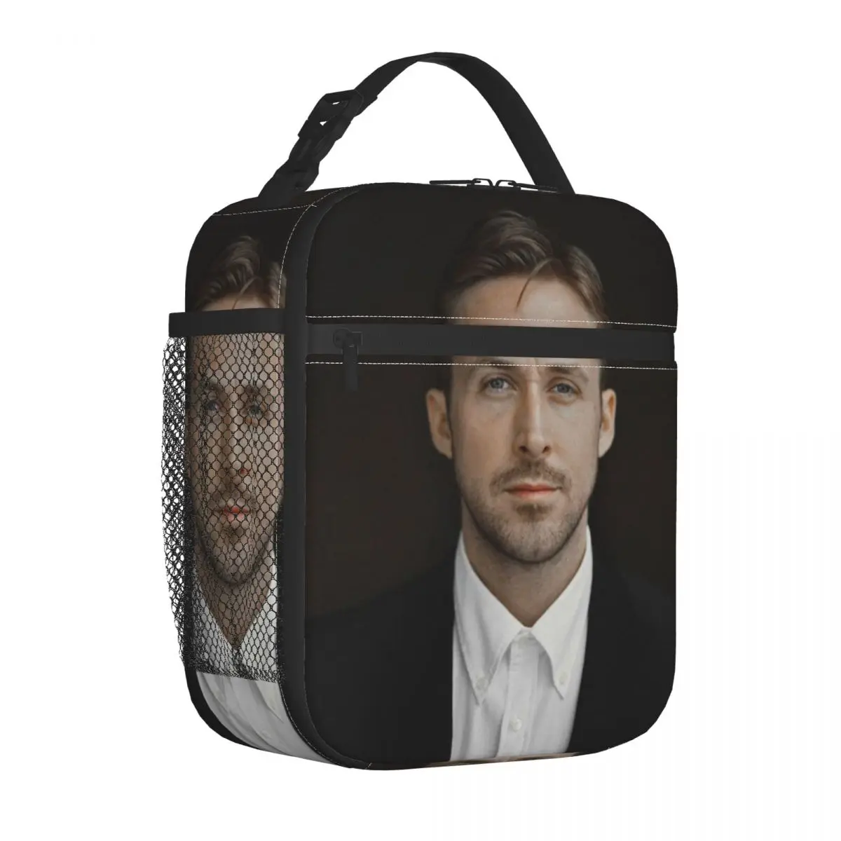 Canadian Actor Ryan Gosling Portable Lunch Box Women Waterproof Cooler Thermal Food Insulated Lunch Bag School Children Student