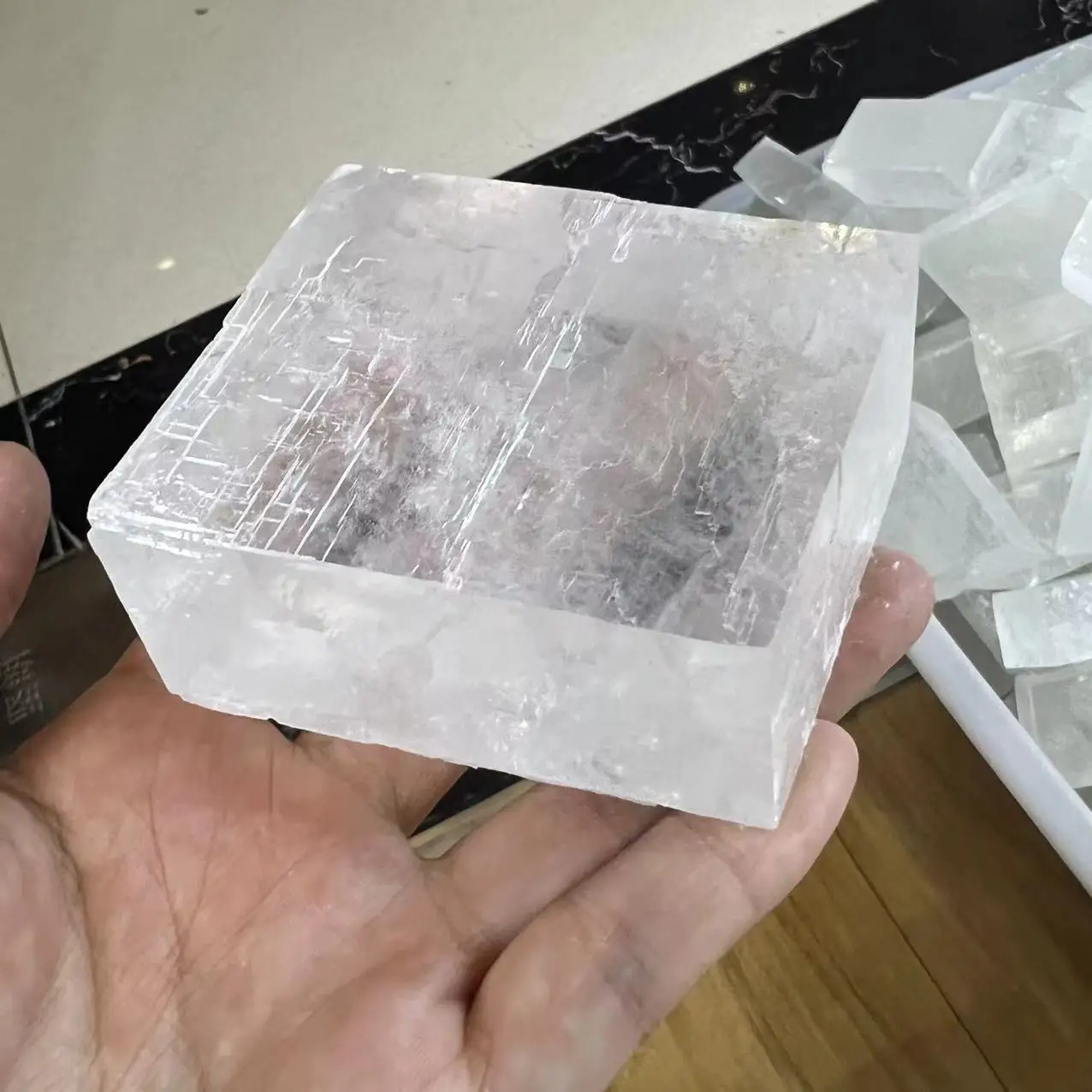 Natural White Calcite Energy Crystals  Healing Stone  Mineral Stone Teaching Home Decorative